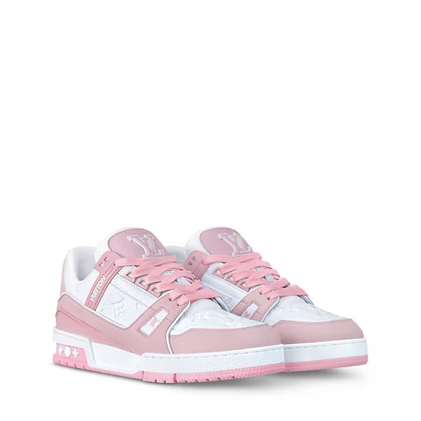 Men's Louis Vuitton Trainer Pink Sneakers