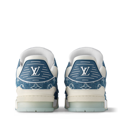 Men's Louis Vuitton Trainer Blue Denim Sneakers