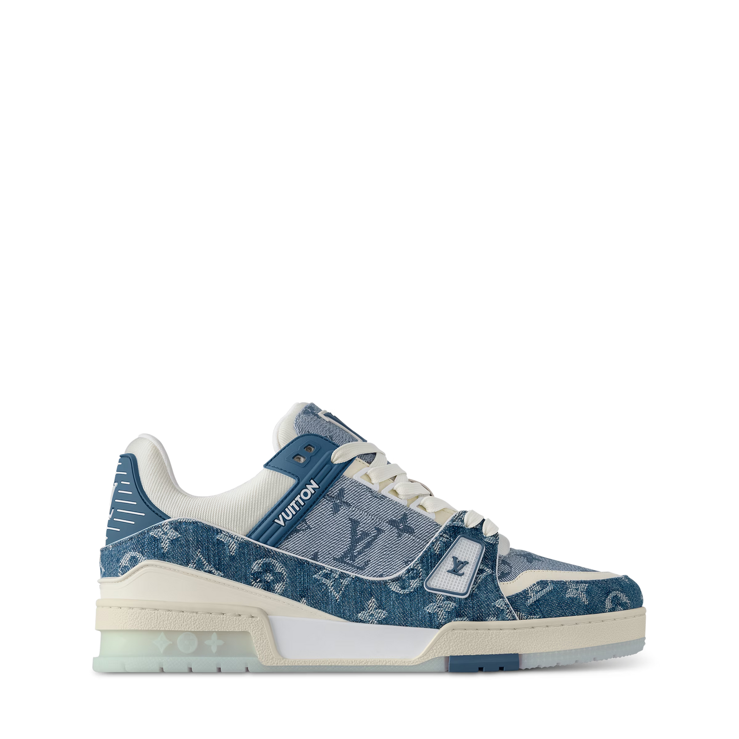 Men's Louis Vuitton Trainer Blue Denim Sneakers