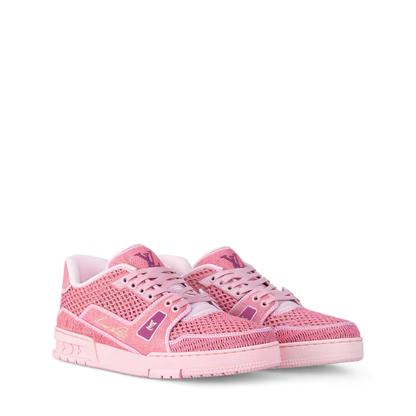 Men's Louis Vuitton Trainer Rose Sneakers