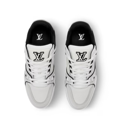 Men's Louis Vuitton Trainer Black Denim Blue Sneakers