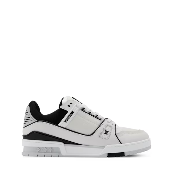 Men's Louis Vuitton Trainer White Black Sneakers