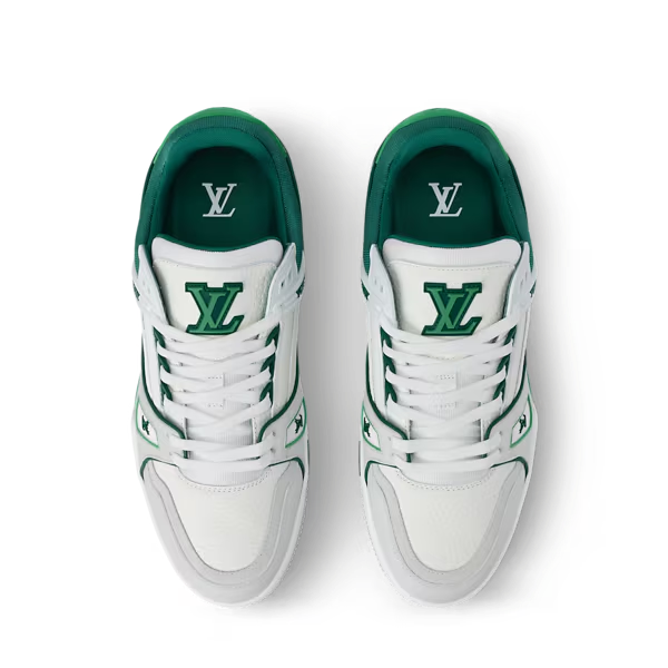 Men's Louis Vuitton Trainer Green Sneakers
