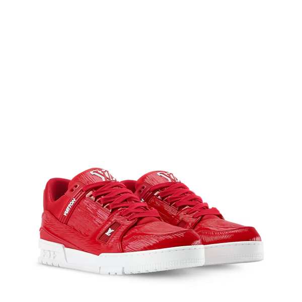 Men's Louis Vuitton Trainer Red Sneakers