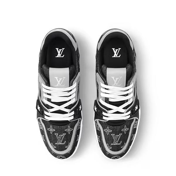 Men's Louis Vuitton Trainer Black Sneakers