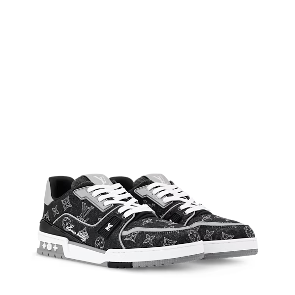 Men's Louis Vuitton Trainer Black Sneakers