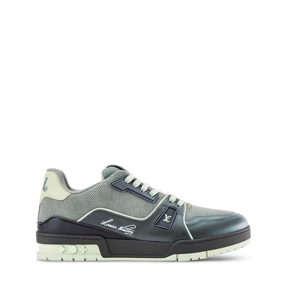 Men's Louis Vuitton Trainer Green Sneakers
