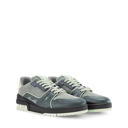 Men's Louis Vuitton Trainer Green Sneakers