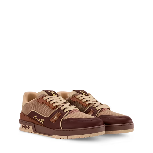 Men's Louis Vuitton Trainer Brown Sneakers