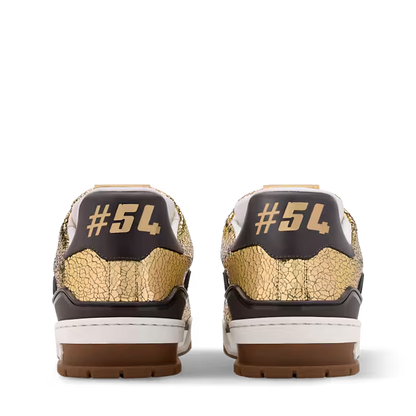 Men's Louis Vuitton Trainer Gold Sneakers