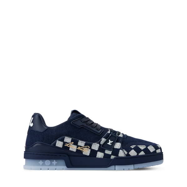 Men's Louis Vuitton Trainer Blue Sneakers