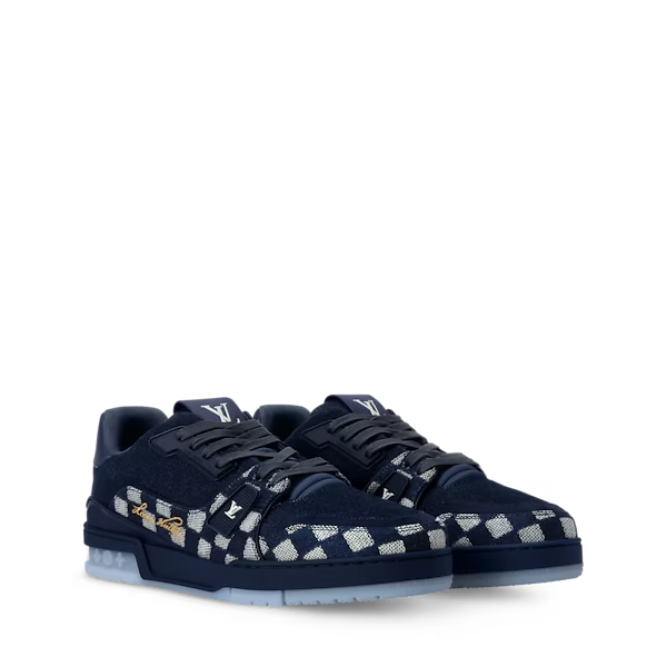 Men's Louis Vuitton Trainer Blue Sneakers