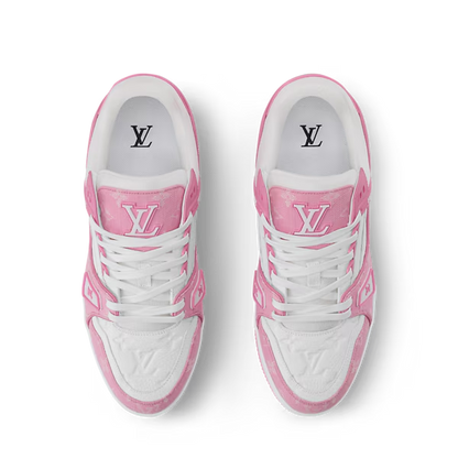 Men's Louis Vuitton Trainer Pink Sneakers