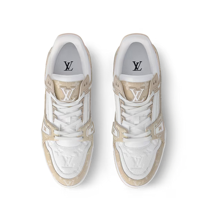 Men's Louis Vuitton Trainer Beige Sneakers