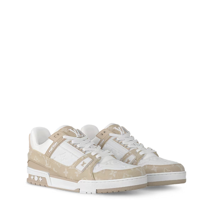 Men's Louis Vuitton Trainer Beige Sneakers
