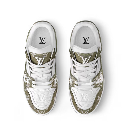 Men's Louis Vuitton Trainer Khaki Sneakers