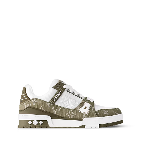 Men's Louis Vuitton Trainer Khaki Sneakers