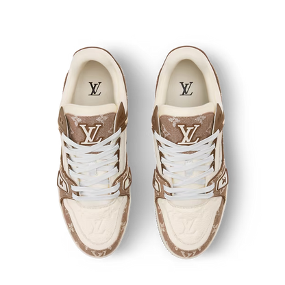 Men's Louis Vuitton Trainer Brown Sneakers