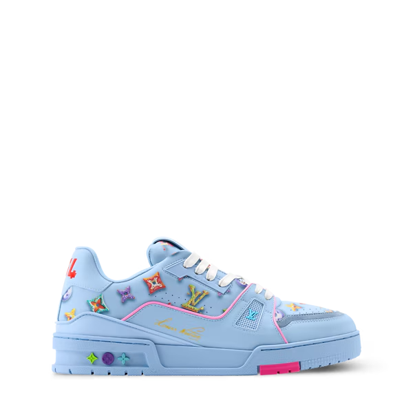 Men's Louis Vuitton Trainer Blue Sneakers