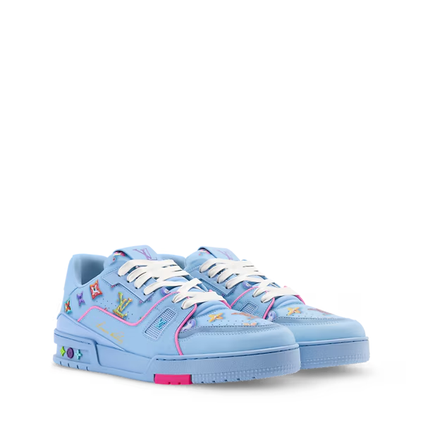 Men's Louis Vuitton Trainer Blue Sneakers