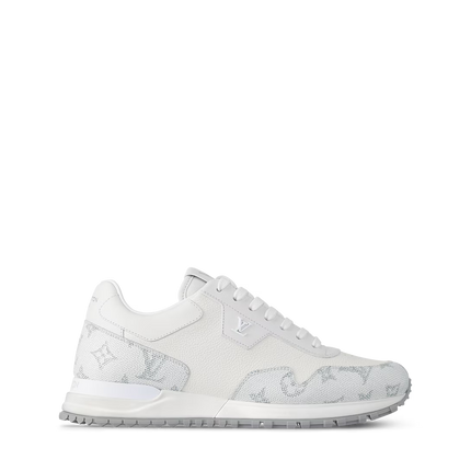 Men's Louis Vuitton Run Away White Denim Sneakers