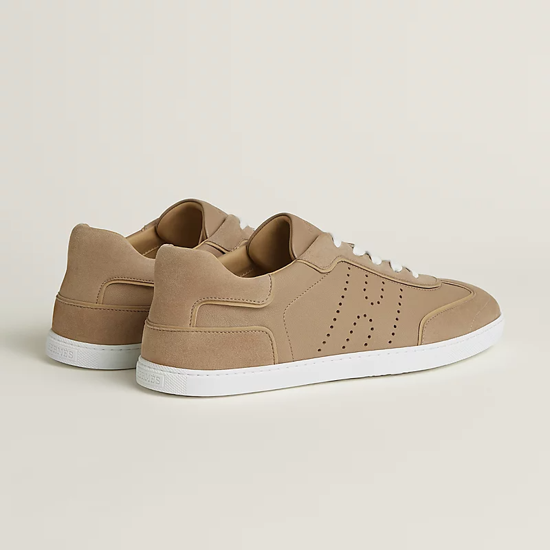 Men's Hermès Match Beige Sable Sneakers