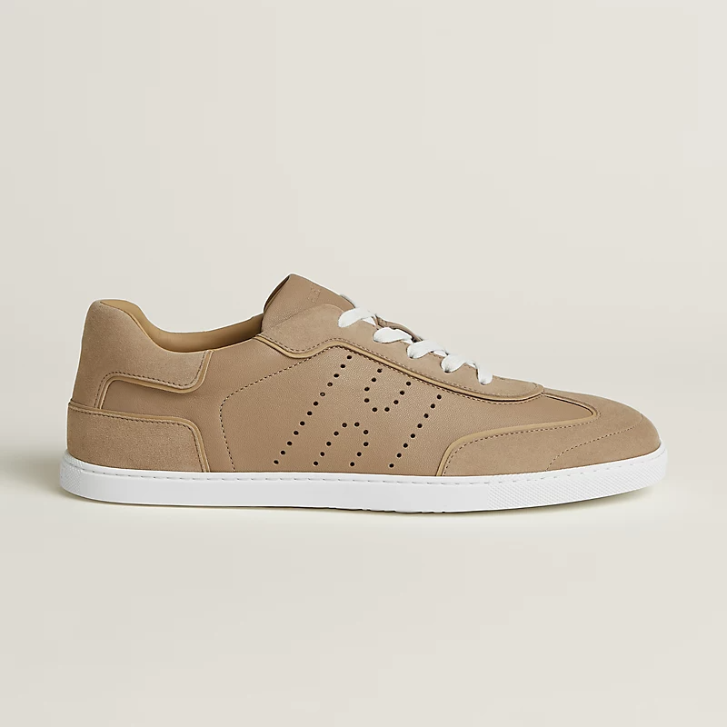 Men's Hermès Match Beige Sable Sneakers