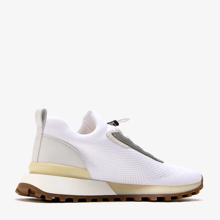 Men’s Brunello Cucinelli Mesh White Sneakers