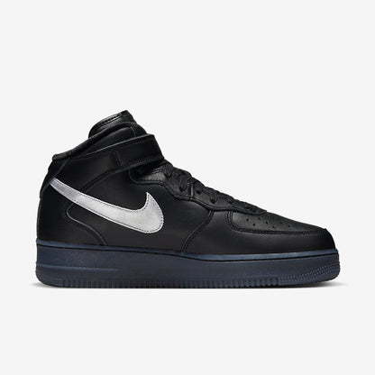 Men's Nike Air Force 1 Mid 'Black & Metallic' Shoes