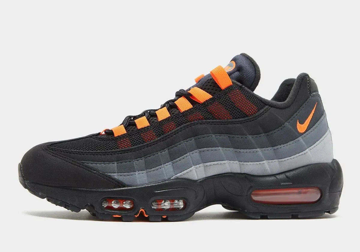 Men's Nike Air Max 95 Black Hyper Crimson Shoes