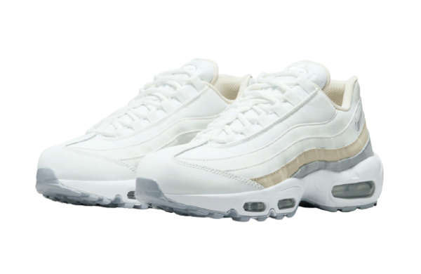 Men's  Nike Air Max 95 White Beige Grey Shoes