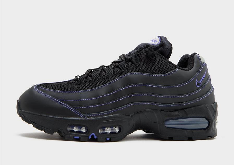 Men's Nike Air Max 95 Black Purple Shoes