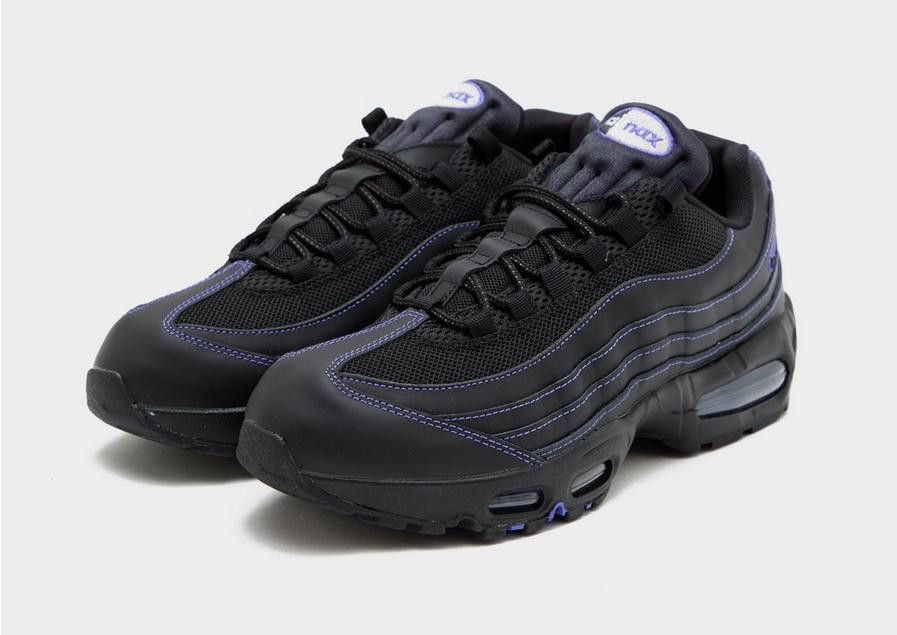 Men's Nike Air Max 95 Black Purple Shoes