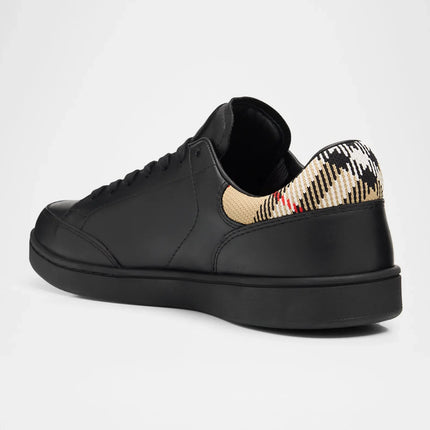 Men’s Burberry Men’s White Leather Blacksand Sneakers