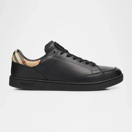 Men’s Burberry Men’s White Leather Blacksand Sneakers