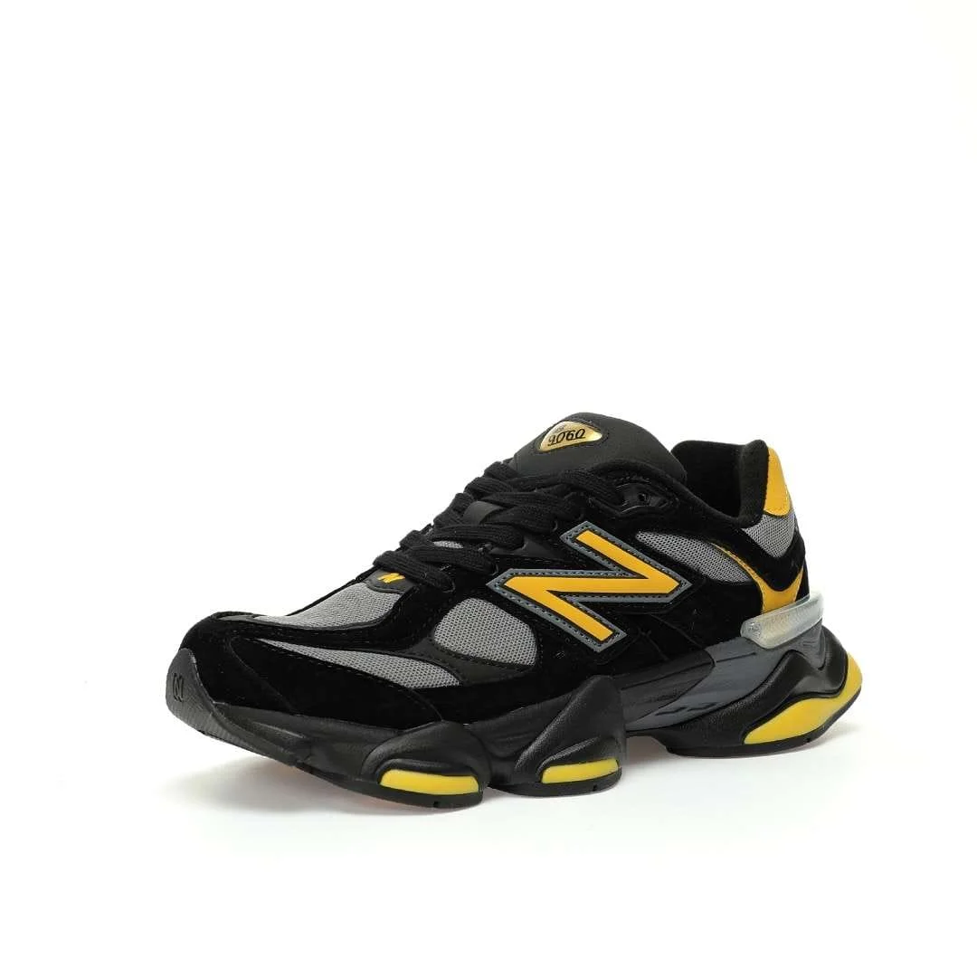 Men's New Balance 9060 'Black Grey Yellow' Shoes