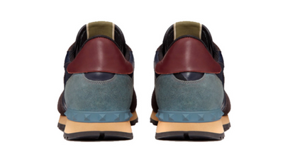 Men's Valentino Camo Rock Runners Camouflage Blue Sneakers