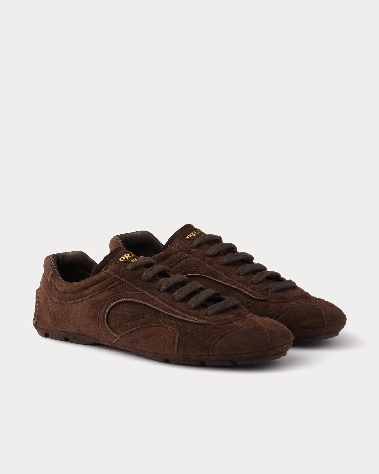 Men's Prada Montecarlo Re-Edition 2005 Leather Dark Brown Sneakers