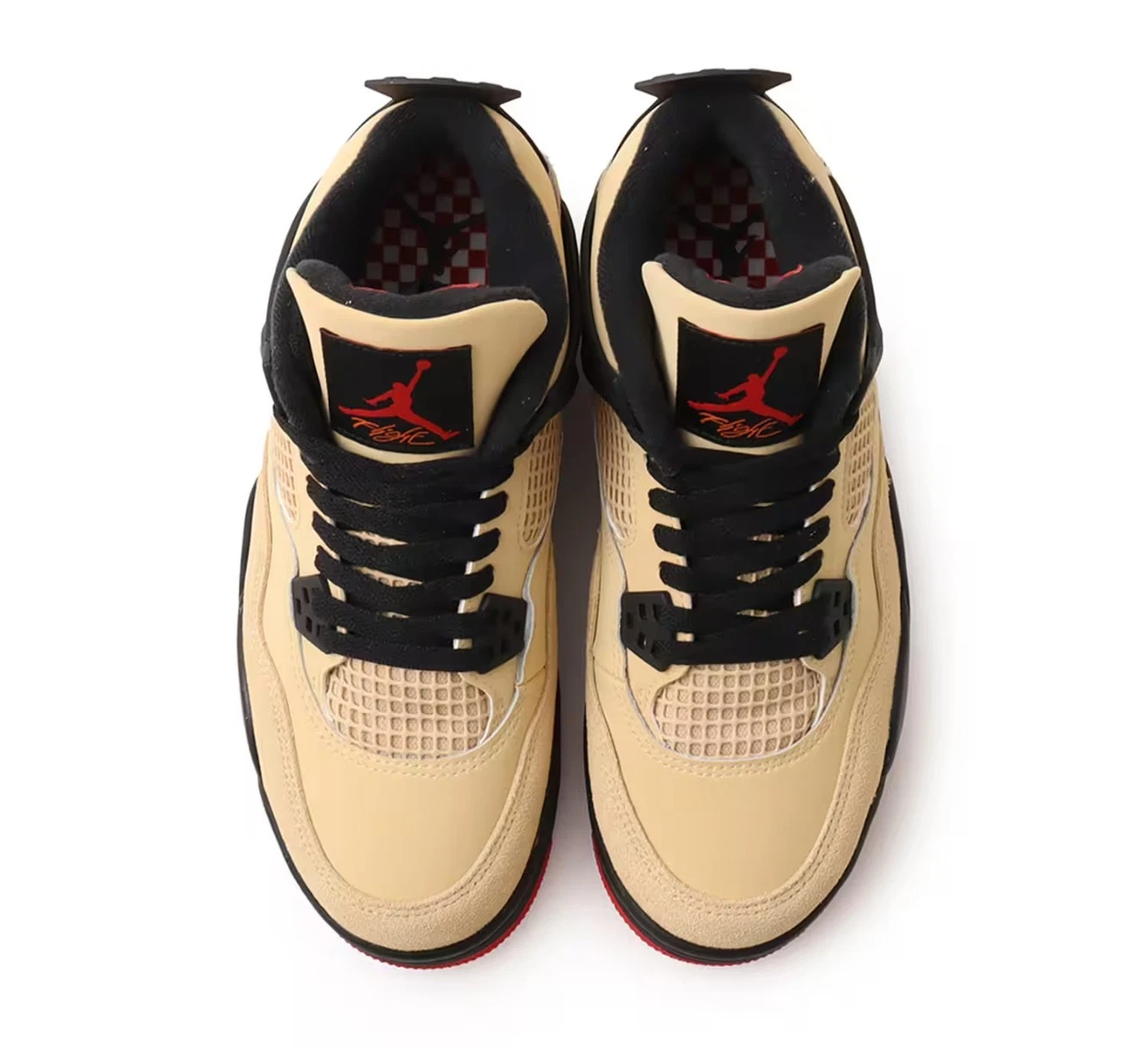 Men's Nike Air Jordan 4 Sesame Black Shoes