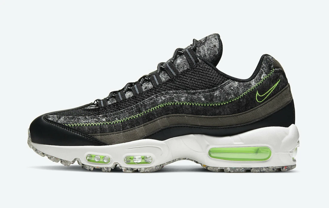 Men's Nike Air Max 95 Black Green Shoes