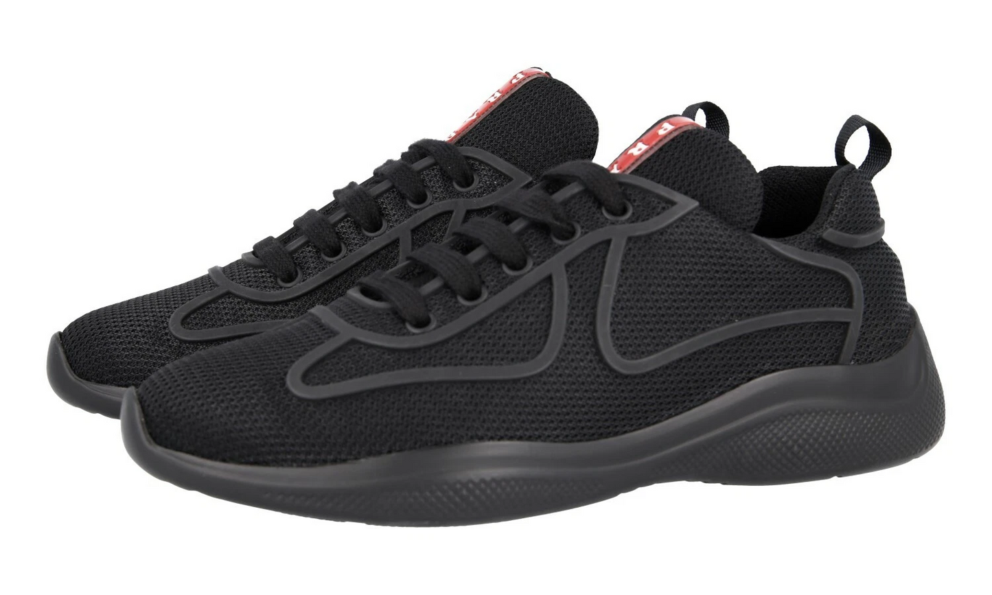 Men's Prada America's Cup Black Sneakers