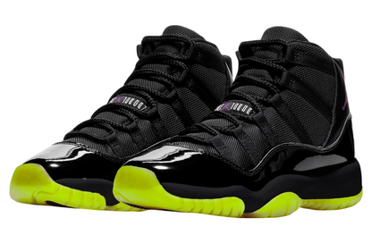 Men's Nike Air Jordan 11 Black Barely Volt Shoes