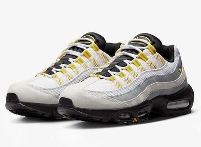 Men's Nike Air Max 95 Black-White-Yellow Shoes