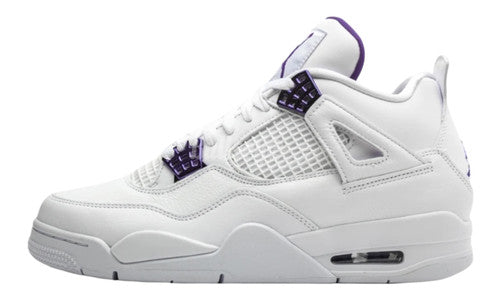 Men's Nike Air Jordan 4 Retro Metallic Purple Shoes