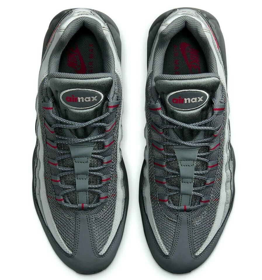 Men's Nike Air Max 95 Grey Red Shoes