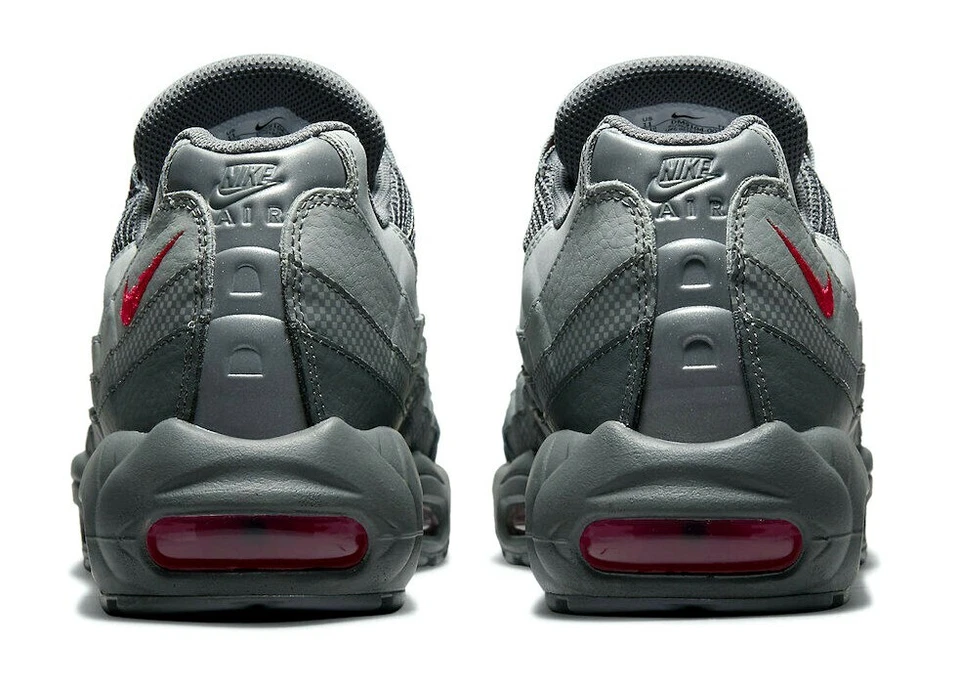 Men's Nike Air Max 95 Grey Red Shoes