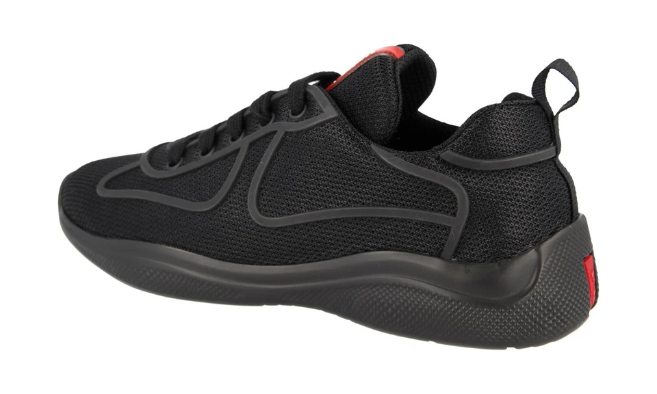 Men's Prada America's Cup Black Sneakers