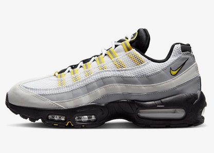 Men's Nike Air Max 95 Black-White-Yellow Shoes