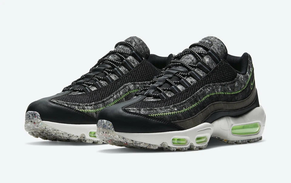 Men's Nike Air Max 95 Black Green Shoes