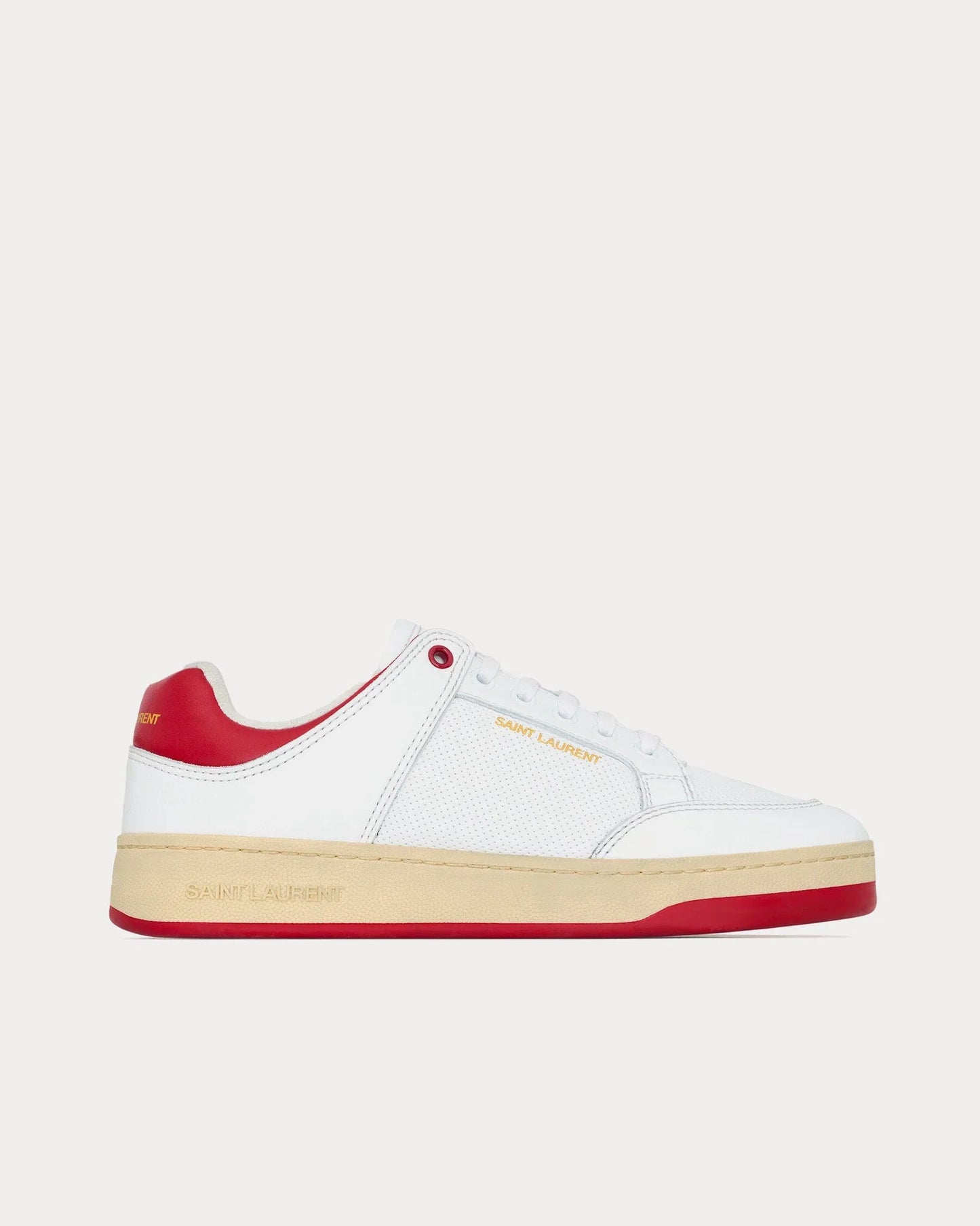 Men's Saint Laurent Low Top White Sneakers